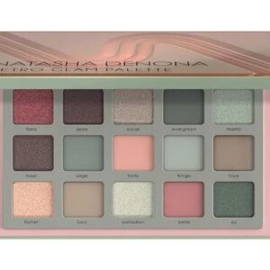 Natasha Denona Retro Glam Palette - Peach, Nude, Gold Accents